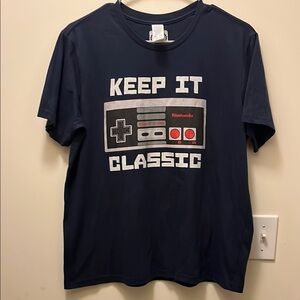 Kids blue Nintendo Keep It Classic T-Shirt size XL- Husky